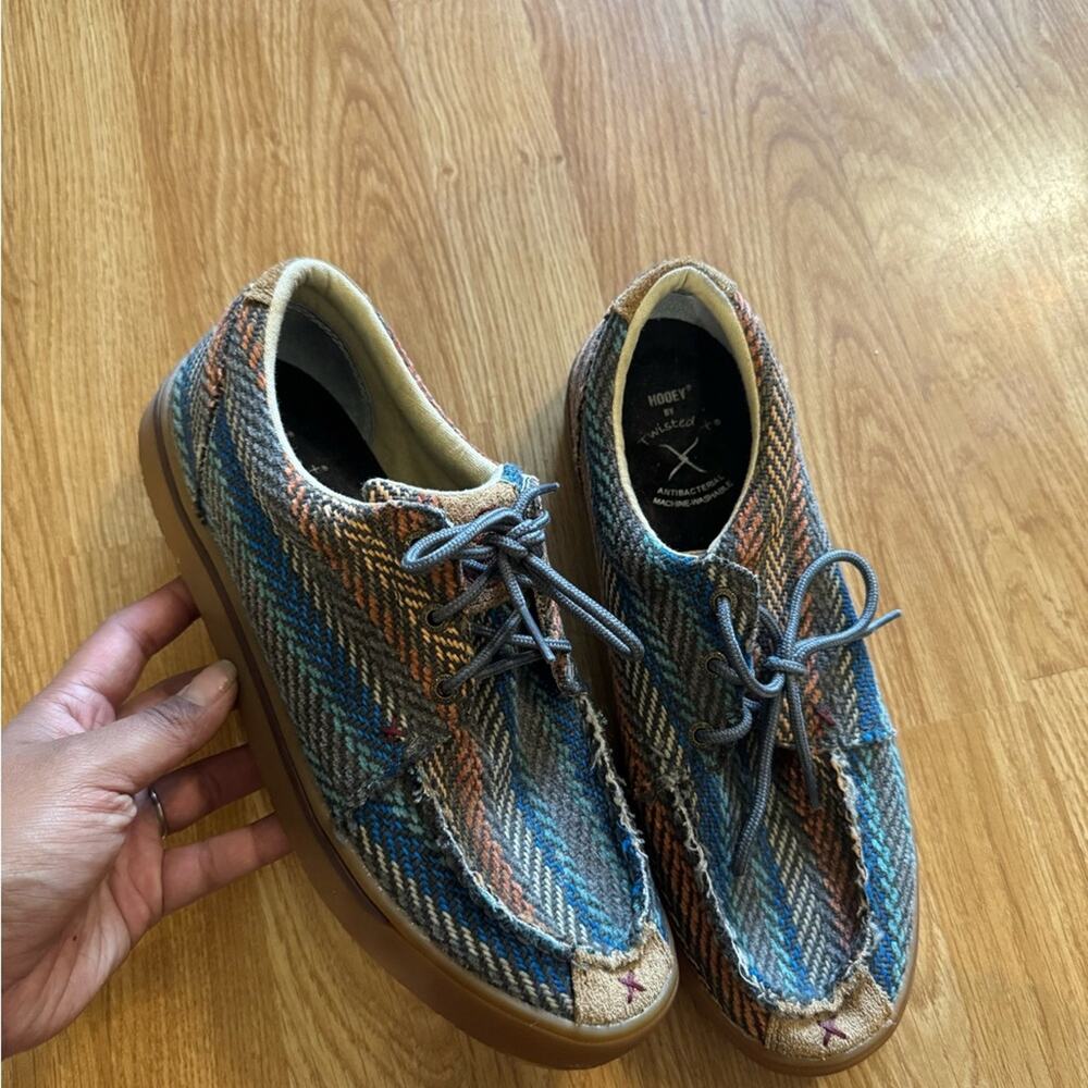 Twisted X Hooey Loper Moc Southwestern Aztec Men's Size 9M Moisture-Wicking
